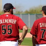 While most players, like Braden Shipley, fight just to earn a spot on the Opening Day roster, Josh Collmenter has already been named the Opening Day starter. (Photo by Zachary Holland/Cronkite News)
