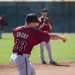 Recently reassigned infielder Brandon Drury played well for the big league club this spring and hopes to return this season. (Photo by Stephen DeLorenzo/Cronkite News)