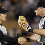 Starting in 2000, Arizona often wore all-black caps with a "D" logo during road games. (AP Photo)