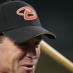 The league-wide template was changed in 2007, coinciding with the Diamondbacks' new colors. The material and shape of the cap stayed the same, with the only change being the colored patches on the sides. This lasted until 2009. (AP Photo/Ross D. Franklin)