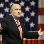 Republican presidential hopefulm Rudy Giuliani speaks to retirees at the Shell Point Retirement Community Monday, Jan. 14, 2008, in Fort Myers, Fla. (AP Photo/Chris O'Meara)
