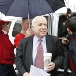 Republican Presidential hopeful, Sen. John McCain, R-Ariz., arrives at a campaign event in Columbia, S.C., Thursday, Jan. 17, 2008. (AP Photo/Charles Dharapak)