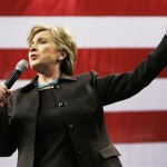 Democratic presidential hopeful, Sen. Hillary Rodham Clinton, D-N.Y., speaks at a rally at Springfield College in Springfield, Mass., Monday, Jan. 28, 2008. (AP Photo/Elise Amendola)