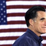 Republican presidential hopeful, former Massachusetts Gov. Mitt Romney, pauses during a speech at a campaign stop at the Orlando-Sanford International airport in Sanford, Fla., Monday, Jan. 28, 2008. (AP Photo/LM Otero)
