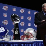 New York Giants head Coach Tom Coughlin answers a question at a news conference at the Phoenix Convention Center Friday, Feb. 1, 2008, in Phoenix. The New England Patriots play the Giants in Super Bowl XLII on Sunday, Feb. 3. (AP Photo/Julie Jacobson)