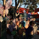 Visitors can buy fairy and butterfly wings to wear at the Festival.(James Webb/KTAR)