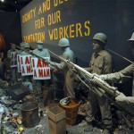 The National Civil Rights Museum in Memphis, Tenn. depicts the 1968 sanitation workers' strike with a display, Tuesday, March 25, 2008. The museum is at the site of the Lorraine Hotel where Dr. Martin Luther King, Jr. was assassinated on April 4, 1968. (AP Photo/Greg Campbell)