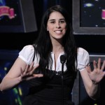 Sarah Silverman is seen on stage at the "Idol Gives Back" fundraising special of "American Idol" in Los Angeles on Sunday April 6, 2008. (AP Photo/Mark J. Terrill)