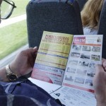  A prospective buyer looks over a flyer with homes for sale while on the Foreclosure Bus Tour in Orlando, Fla. Saturday, March 15, 2008. The tour is a six-hour expedition to show Orlando-area homes and educate potential buyers on the vagaries of snatching foreclosures in a state where the housing market has struggled over the past two years. (AP Photo/Peter Cosgrove)