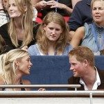  In this Sunday July 1, 2007 file photo, Britain's Prince Harry, right, talks to his girlfriend Chelsy Davy at the Concert for Diana at Wembley Stadium in London. (AP Photo/Stephen Hird, Pool)

