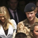 Britain's Prince Harry, right, and his girlfriend Chelsy Davy leave after attending a thanksgiving service at the Army Garrison Church in Windsor, England, after Harry received a campaign medal for serving in Afghanistan, Monday May 5, 2008. The 23-year-old Prince, known as Lieutenant Wales, is among around 160 members of the Household Cavalry who served in Afghanistan this winter to receive the decoration. (AP Photo/Matt Dunham)