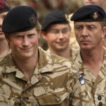 Britain's Prince Harry, left, arrives for a thanksgiving service at the Army Garrison Church in Windsor, England, after receiving a campaign medal for serving in Afghanistan, Monday May 5, 2008. The 23-year-old Prince, known as Lieutenant Wales, is among around 160 members of the Household Cavalry who served in Afghanistan this winter to receive the decoration. (AP Photo/Matt Dunham)