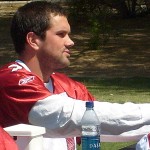 Cardinals quarterback Matt Leinart signs an autograph for a fan during the Arizona Cardinals Fan Fest on Saturday, May 3 at the Cardinals training facility in Tempe.

(Courtesy of Jay Chapman/Sports 620 KTAR)