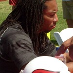 Cardinals wide receiver Larry Fitzgerald signs an autograph for a fan during the Arizona Cardinals Fan Fest on Saturday, May 3 at the Cardinals training facility in Tempe.

(Courtesy of Jay Chapman/Sports 620 KTAR)