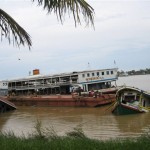 In this photo released by the Mandalay Gazette, sunken ship is seen in a river after Cyclone Nargis, in Yangon Myanmar, Tuesday, May 6, 2008. Hungry crowds of cyclone survivors stormed a few shops that opened Wednesday in Myanmar's devastated Irrawaddy delta, as the country's military rulers kept a massive international aid effort on hold. (AP Photo/Mandalay Gazette, HO)