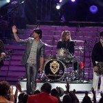 The Jonas Brothers, perform during the season finale of American Idol on Wednesday May 21, 2008, in Los Angeles. From left are, Nick Jonas, Joe Jonas and Kevin Jonas. (Mark Mainz/AP Images for Fox)
