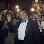  In this Jan. 21, 1987 file photo, Rock 'n' roll singer and guitarist Bo Diddley doffs his hat for photographers as he arrives at the Waldorf Astoria hotel in New York for the second annual Rock and Roll Hall of Fame dinner. Diddley died Monday June 2, 2008 of heart failure at his home in Archer, Fla., spokeswoman Susan Clary said. He was 79. (AP Photo/Ron Frehm, File)