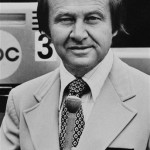 This 1980 file photo originally from ABC-TV shows Jim McKay. McKay, the veteran and eloquent sportscaster thrust into the role of telling Americans about the tragedy at the 1972 Munich Olympics, died Saturday, June 7, 2008. He was 86.(AP Photo/ABC)