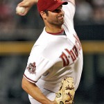 Arizona Diamondbacks pitcher Doug Davis delivers against the Oakland Athletics during the first inning of a baseball game Thursday.