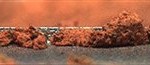  This image provided by NASA shows a microscopic view of fine-grained material at the tip of the Robotic Arm scoop as seen by the Robotic Arm Camera (RAC) aboard NASA's Phoenix Mars Lander on June 20, 2008, the 26th Martian day, or sol, of the mission. The Phoenix lander's first taste test of soil near Mars' north pole reveals a briny environment similar to what can be found in backyards on Earth, scientists said Thursday June 26, 2008. "It's very typical of the soil here on Earth minus the organics," Kounaves said during a teleconference from Tucson, Ariz. (AP Photo/NASA)

