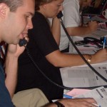 Volunteers answered phones during the 10-hour fundraising event. (Jason Chapman/KTAR)