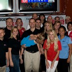 Sports 620's Doug & Wolf raised money Thursday for the kids of Phoenix Children's Hospital in their first annual "Big Pitch for PCH." This is the bullpen, where all the action was happening. Here are many of the KTAR employees that worked the event. (Kinetic Design & Photography)