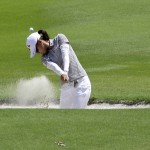 
              Na Yeon Choi of South Korea hits out of the sand on no. 9 during the second round of the NW Arkansas Championship LPGA golf tournament at Pinnacle Country Club in Rogers, Ark., Saturday, June 27, 2015. (AP Photo/Danny Johnston)
            