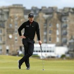 
              England’s Danny Willett waits to play on the 16th green during the second round of the British Open Golf Championship at the Old Course, St. Andrews, Scotland, Friday, July 17, 2015. (AP Photo/Jon Super)
            