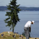 
              Tiger Woods hits to the 15th hole during the second round of the U.S. Open golf tournament at Chambers Bay on Friday, June 19, 2015 in University Place, Wash. (AP Photo/Ted S. Warren)
            