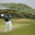 
              United States’ Jordan Spieth plays a shot on the 15th hole during the first round of the British Open Golf Championship at the Old Course, St. Andrews, Scotland, Thursday, July 16, 2015. (AP Photo/David J. Phillip)
            