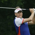 
              Ian Poulter watch his tee shot on the sixth hole during the third round of the Colonial golf tournament Saturday, May 23, 2015, in Fort Worth, Texas. (AP Photo/LM Otero)
            