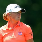 
              Stacy Lewis watches her tee shot on the 13th hole during the second round of the KPMG Women's PGA golf championship at Westchester Country Club, Friday, June 12, 2015, in Harrison, N.Y. (AP Photo/Adam Hunger)
            