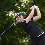 
              Brooke Henderson, of Canada, tees off from the second hole during the third round of the KPMG Women's PGA golf championship at Westchester Country Club on Saturday, June 13, 2015, in Harrison, N.Y. (AP Photo/Kathy Kmonicek)
            