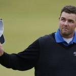 
              Australia’s Marc Leishman after finishing the the final round at the British Open Golf Championship at the Old Course, St. Andrews, Scotland, Monday, July 20, 2015. (AP Photo/Jon Super)
            