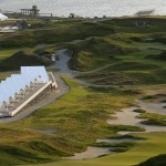 
              In this April 29, 2015, photo, pavilions that will be used during the U.S. Open Championship stand at the Chambers Bay golf course in University Place, Wash. Next week the course, which opened in 2007, will become the youngest golf course to host the U.S. Open since Hazeltine in 1970. (AP Photo/Ted S. Warren)
            