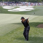 
              Phil Mickelson prepares to hit his approach shot to the fifth green during the second round of the Wells Fargo Championship golf tournament at Quail Hollow Club in Charlotte, N.C., Friday, May 15, 2015. (AP Photo/Bob Leverone)
            