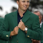 
              FILE - In this April 21, 2015, file photo, Jordan Spieth wears his green jacket after winning the Masters golf tournament in Augusta, Ga. Spieth loves golf history, which is appropriate for someone quickly becoming part of it. He is halfway home to the Grand Slam.  (AP Photo/David J. Phillip, File)
            