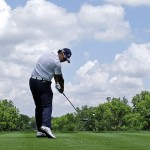 
              Hideki Matsuyama, of Japan, tees off the second hole during the first round of the Memorial golf tournament, Thursday, June 4, 2015, in Dublin, Ohio. (AP Photo/Darron Cummings)
            