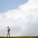 
              Germany's Maximilian Kieffer lines up a putt on the eighth hole during the final round of the Irish Open Golf Championship at Royal County Down, Newcastle, Northern Ireland, Sunday, May 31, 2015.  (AP Photo/Peter Morrison)
            