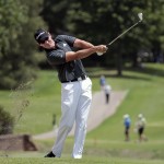 
              Greg Owen, of England, hits from the fairway on the first hole during the third round of the St. Jude Classic golf tournament Saturday, June 13, 2015, in Memphis, Tenn. (AP Photo/Mark Humphrey)
            