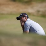 
              Jason Day, of Australia, reacts after missing a putt on the ninth hole during the third round of the U.S. Open golf tournament at Chambers Bay on Saturday, June 20, 2015 in University Place, Wash. (AP Photo/Lenny Ignelzi)
            