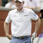 
              Brandt Snedeker smiles before his tee shot on the first hole during the final round of the Colonial golf tournament, Sunday, May 24, 2015, in Fort Worth, Texas. (AP Photo/LM Otero)
            