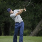 
              Jordan Spieth hits an approach shot from the 11th fairway during the second round of the Byron Nelson golf tournament, Friday, May 29, 2015, in Irving, Texas. (AP Photo/LM Otero)
            