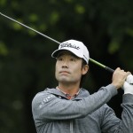 
              Kevin Na watches his tee shot on the 12th hole during the first round of the Colonial golf tournament, Thursday, May 21, 2015, in Fort Worth, Texas. (AP Photo/LM Otero)
            