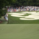 
              Rory McIlroy, second from left, of Northern Ireland, prepares to hit his approach shot on the fifth hole during the final round of the Wells Fargo Championship golf tournament at Quail Hollow Club in Charlotte, N.C., Sunday, May 17, 2015. (AP Photo/Chuck Burton)
            