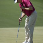 
              Bernhard Langer uses an anchored putter during the second round of the U.S. Senior Open golf tournament at Del Paso Country Club on Friday, June 26, 2015, in Sacramento, Calif. (Randy Pench/The Sacramento Bee via AP)
            