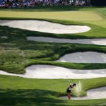 
              In Gee Chun hits out of a bunker on the 16th fairway during the third round of the U.S. Women's Open golf tournament at Lancaster Country Club, Saturday, July 11, 2015 in Lancaster, Pa. (AP Photo/Gene J. Puskar)
            