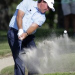 
              Phil Mickelson hits from the sand on the 16th hole during the second round of the St. Jude Classic golf tournament Friday, June 12, 2015, in Memphis, Tenn. Mickelson parred the hole and finished the round at 3-under-par 137. (AP Photo/Mark Humphrey)
            