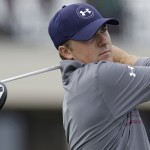
              Jordan Spieth watches his tee shot during a practice round for The Memorial golf tournament, Wednesday, June 3, 2015, in Dublin, Ohio. (AP Photo/Jay LaPrete)
            