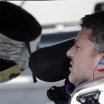
              Sprint Cup Series driver Tony Stewart (14) sits in his car during qualifying for the NASCAR Brickyard 400 auto race at Indianapolis Motor Speedway in Indianapolis, Saturday, July 25, 2015. (AP Photo/AJ Mast)
            